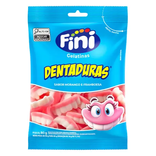 Bala Fini Dentaduras Teeth 80g