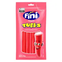 Bala Fini Tubes Morango 80g