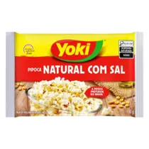 Pipoca Yoki sabor Natural com Sal 100g