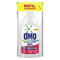 Tira Manchas Extra Poder Gel Roupas Brancas Refil Omo 450ml