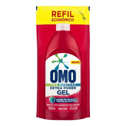 Tira Manchas Extra Poder Gel Refil Omo 450ml