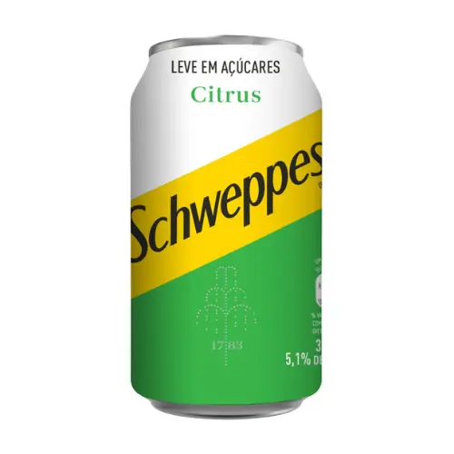 Refrigerante Citrus Schweppes leve em açúcares 350ml