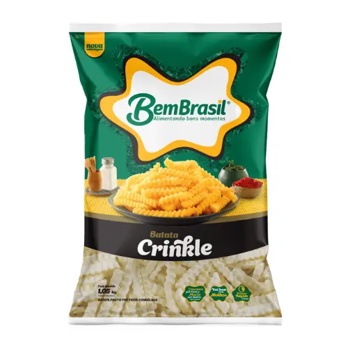 Batata congelada Crinkle Bem Brasil 1,05kg
