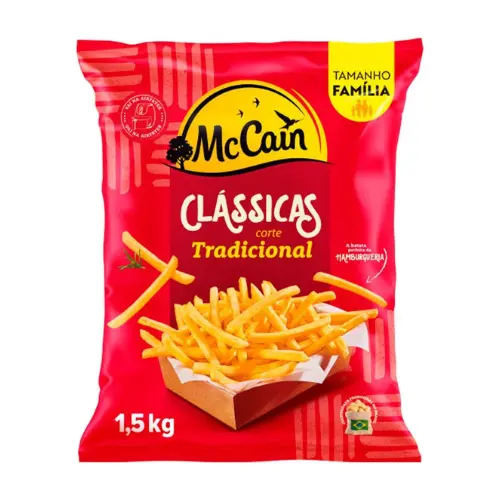 Batata congelada Corte Tradicional Clássicas McCain 1,5kg