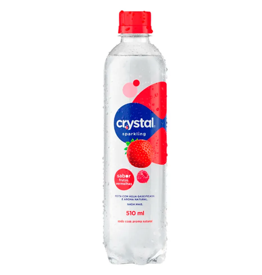 AGUA CRYSTAL FRUTAS VERM 510ML