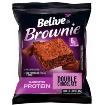 Brownie Protein Belive Double Chocolate Sem Glúten e Lactose com 40g