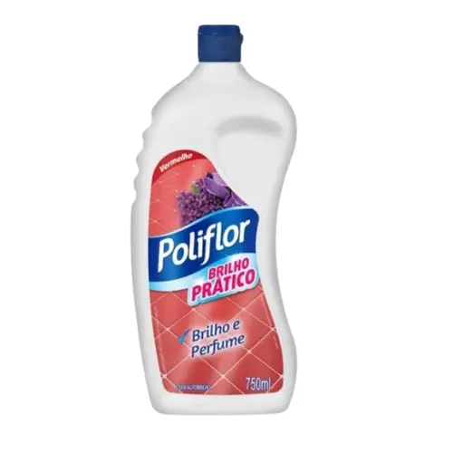 Cera Poliflor prática vermelha 750ml