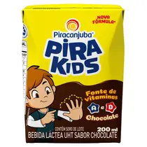 Bebida Láctea Chocolate Pirakids  Piracanjuba 200ml