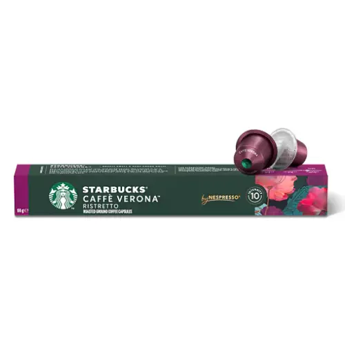 Cápsulas Starbucks Caffè Verona Ristretto com 10 cápsulas