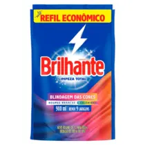 Lava Roupas líquido Limpeza Total Refil Brilhante 900ml