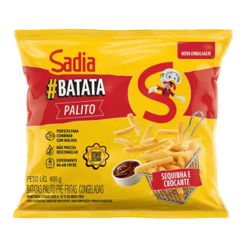 Batata palito congelada Sadia 400g
