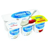 Iogurte Grego Tradicional + Morango Nestlé Bandeja 540g 6 Unidades