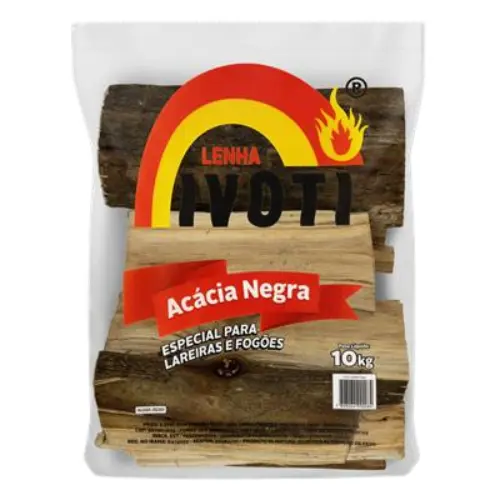 Lenha de acácia negra  10kg Ivoti
