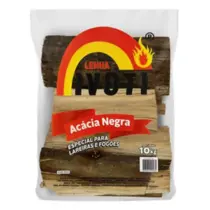 Lenha de acácia negra  10kg Ivoti