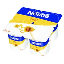 Iogurte Parcialmente Desnatado Mel Nestlé Bandeja 340g 4 Unidades
