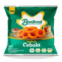 Anéis de cebola empanados congelados Bem Brasil 400g