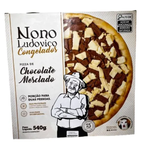 Pizza de Chocolate Mesclado Nono Ludovico 540g