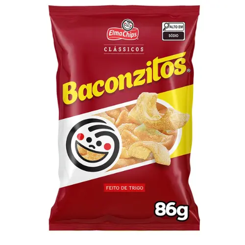 Salgadinho Bacon Elma Chips Baconzitos 86G
