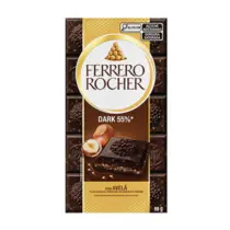 Barra de chocolate amargo com avelãs Ferrero Rocher 90g