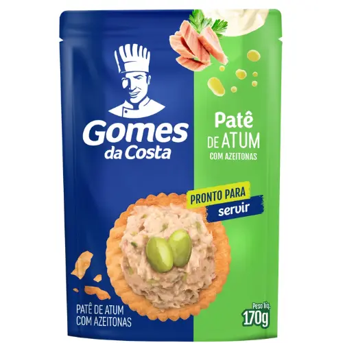 Patê de Atum com Azeitonas Gomes da Costa Sachê 170g