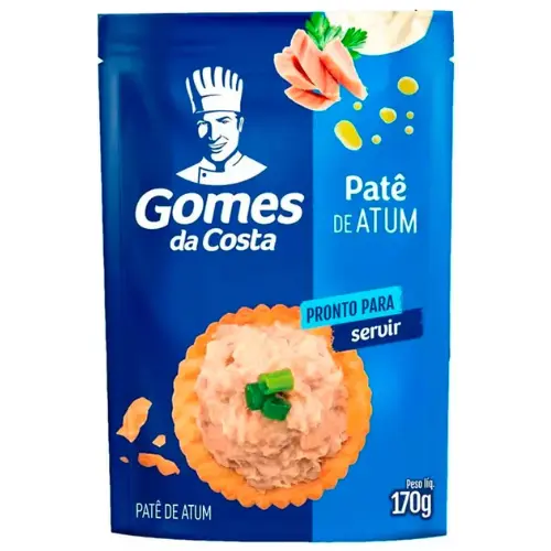Patê de Atum Gomes da Costa Tradicional Sachê 170g