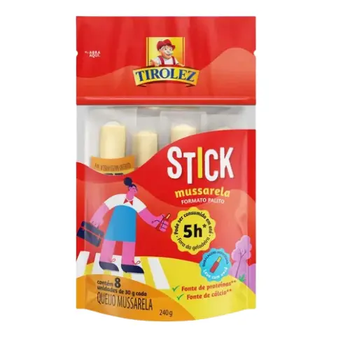 Palito de queijo mussarela 240g Tirolez