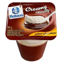 Sobremesa Creamy Chocolate com Chantilly Batavo 90g