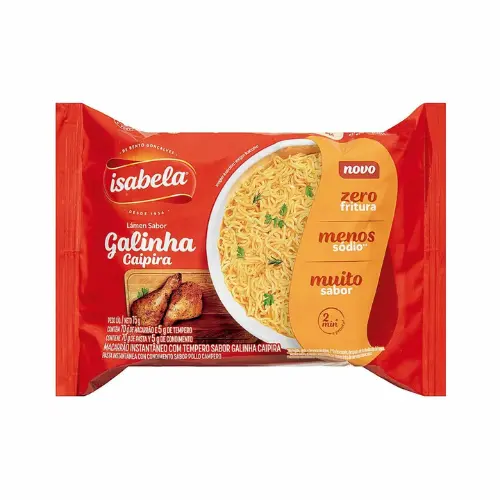 mac inst isabela 75g galinha caipira