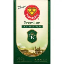 3 Corações Café Torrado E Moído Estrada Real Premium À Vácuo 250G