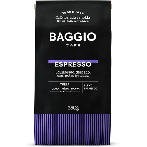 Baggio Café Café Torrado e Moído Espresso 250g