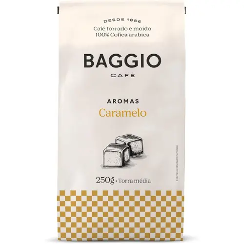 Baggio Café Café Torrado e Moído Aroma de Caramelo 250g