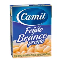 Feijão branco pronto Camil 380g