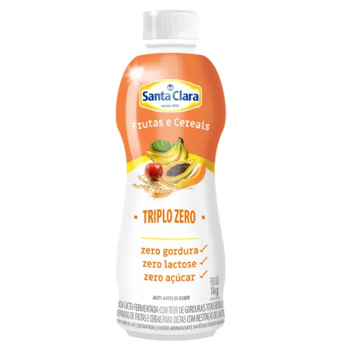 Bebida Triplo Zero sabor Frutas e Cereais - Santa Clara