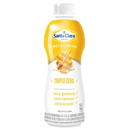 Bebida Láctea Santa Clara 1L Zero Mel e Cereal