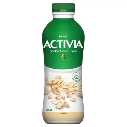 Leite Fermentado Parcialmente Desnatado Aveia Activia Garrafa 800g