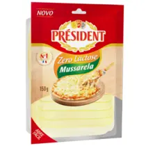 Queijo Mussarela Fatiado Zero Lactose Président 150g