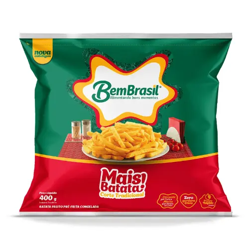 Batata congelada Corte Tradicional Mais Batata! Bem Brasil 400g