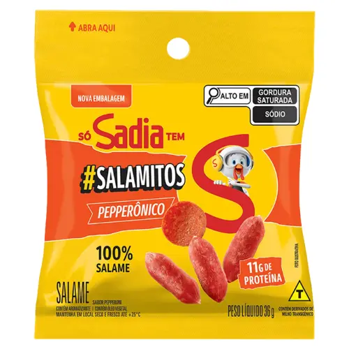 Salame Pepperônico Sadia #Salamitos 36g