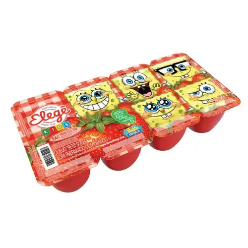 Elegê Bob Esponja Morango 320g bandeijinha