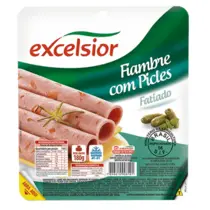 Fiambre Excelsior Com Picles Resfriado Fatiado 180g