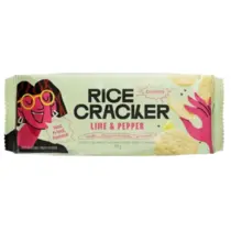 Biscoito de Arroz Rice Cracker Lime e Pepper 100g
