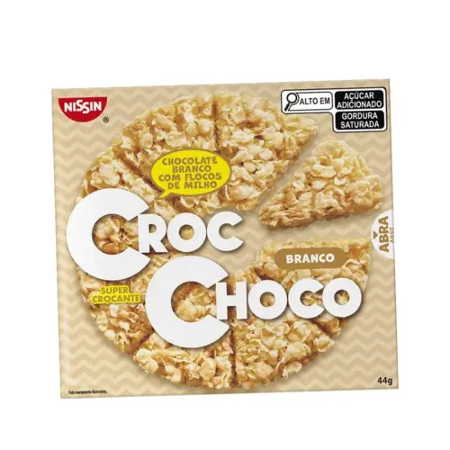 Croc Choco Branco Com Flocos De Milho Da Nissin 44g
