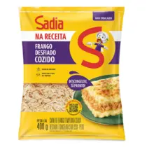 Frango desfiado cozido Na Receita Sadia 400g