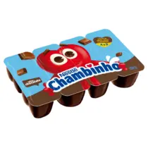 Sobremesa Láctea Chocolate Chambinho Bandeja 320g 8 Unidades