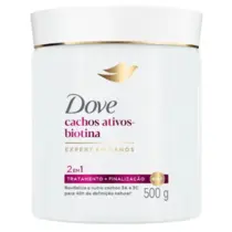 Máscara 2 em 1 Dove Cachos Ativos + Biotina Pote 500g