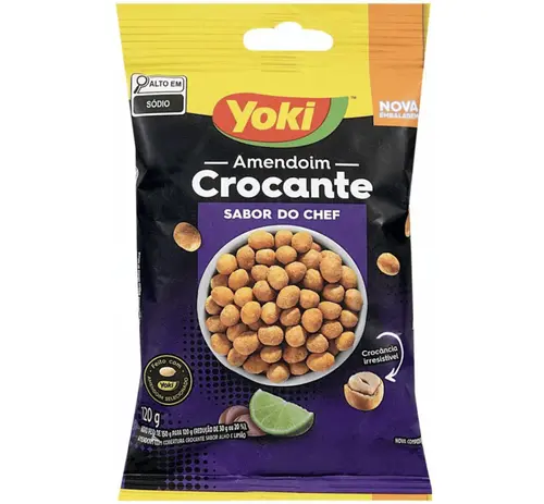 Amendoim Crocante Sabor do Chef Yoki 120g