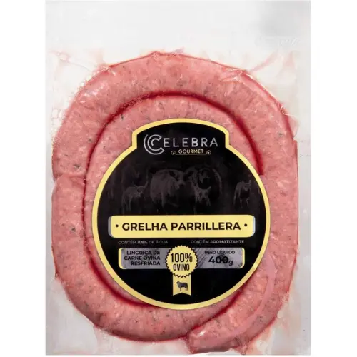 Linguiça de Cordeiro Resfriada Grelha Parrillera Celebra Gourmet 400g