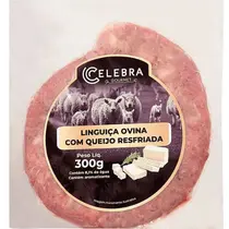 Linguiça Ovina com Queijo Resfriada Celebra Gourmet 300g