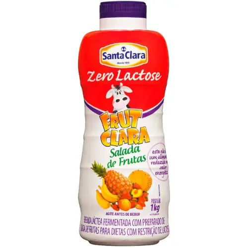 Bebida Láctea de Salada de Frutas Zero Lactose Santa Clara 1kg