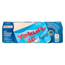 Leite Fermentado Light Yakult Pack Com 6 Unidades 80g
